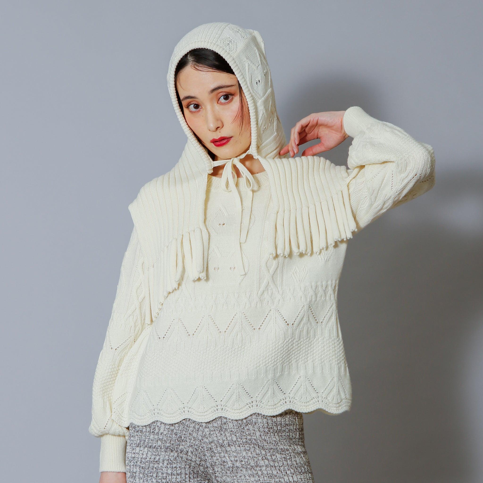 予約販売【NYANDER KNIT/ニャンダーニット】CAT RELIEF CABLE PULL