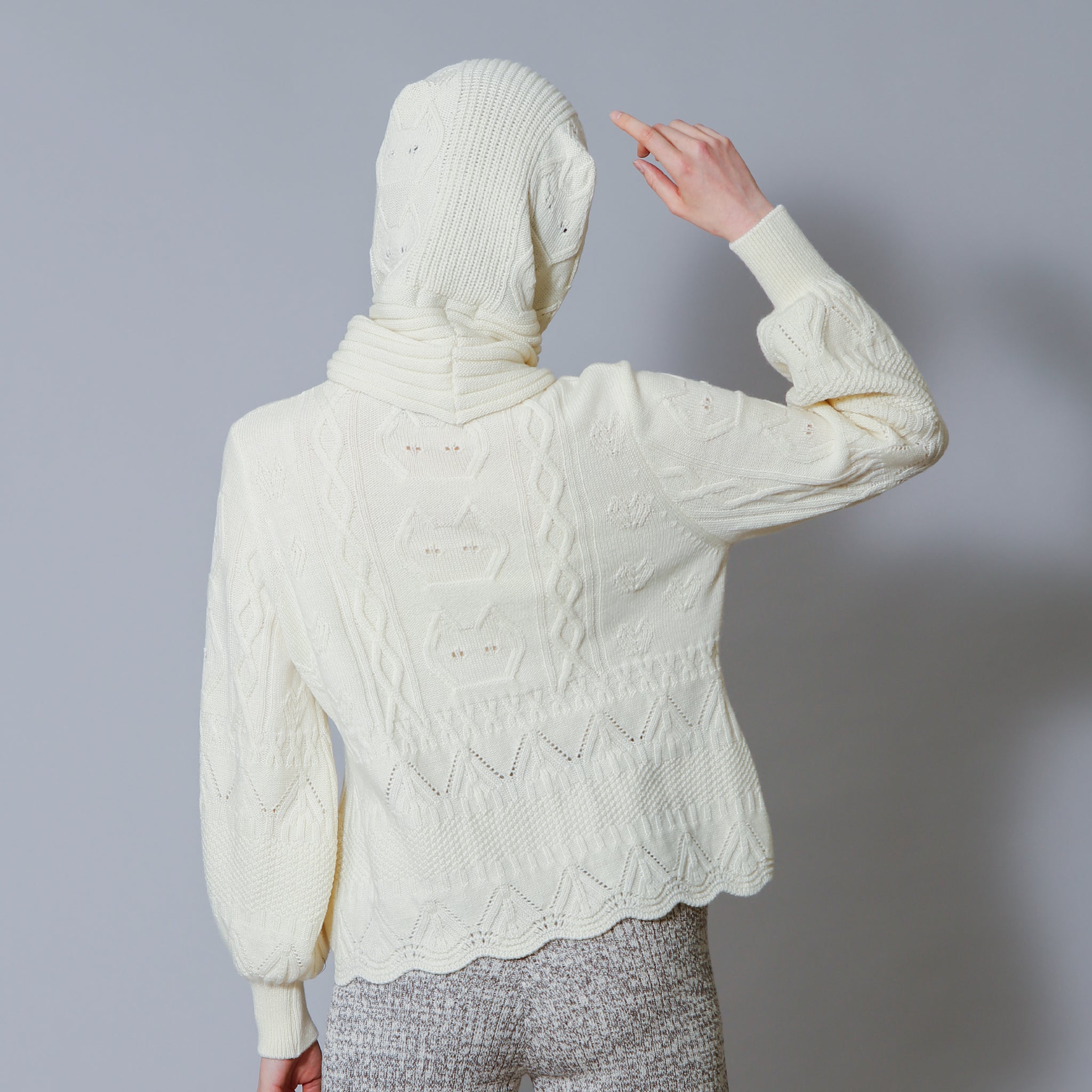 予約販売【NYANDER KNIT/ニャンダーニット】CAT RELIEF CABLE PULL