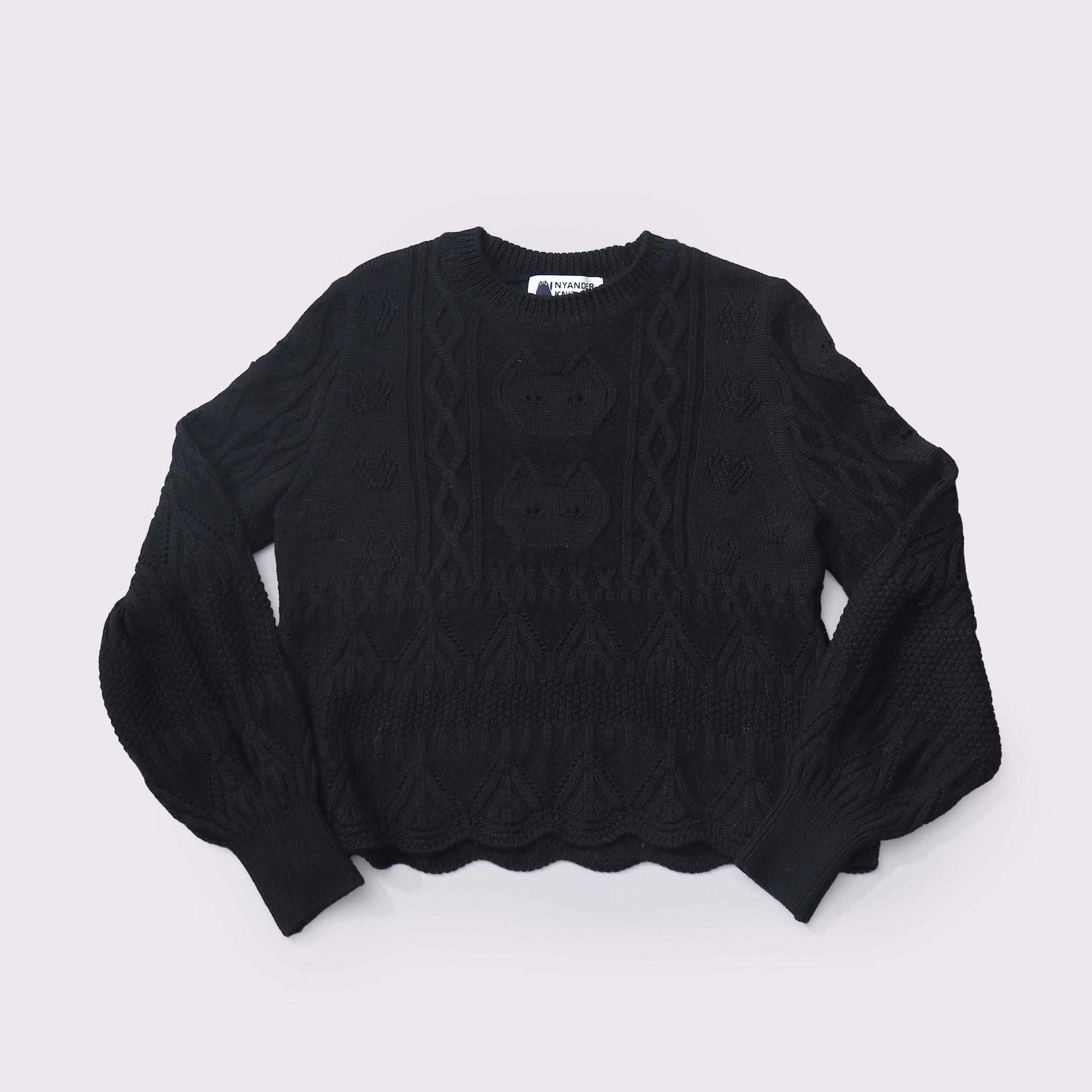 予約販売【NYANDER KNIT/ニャンダーニット】CAT RELIEF CABLE PULL