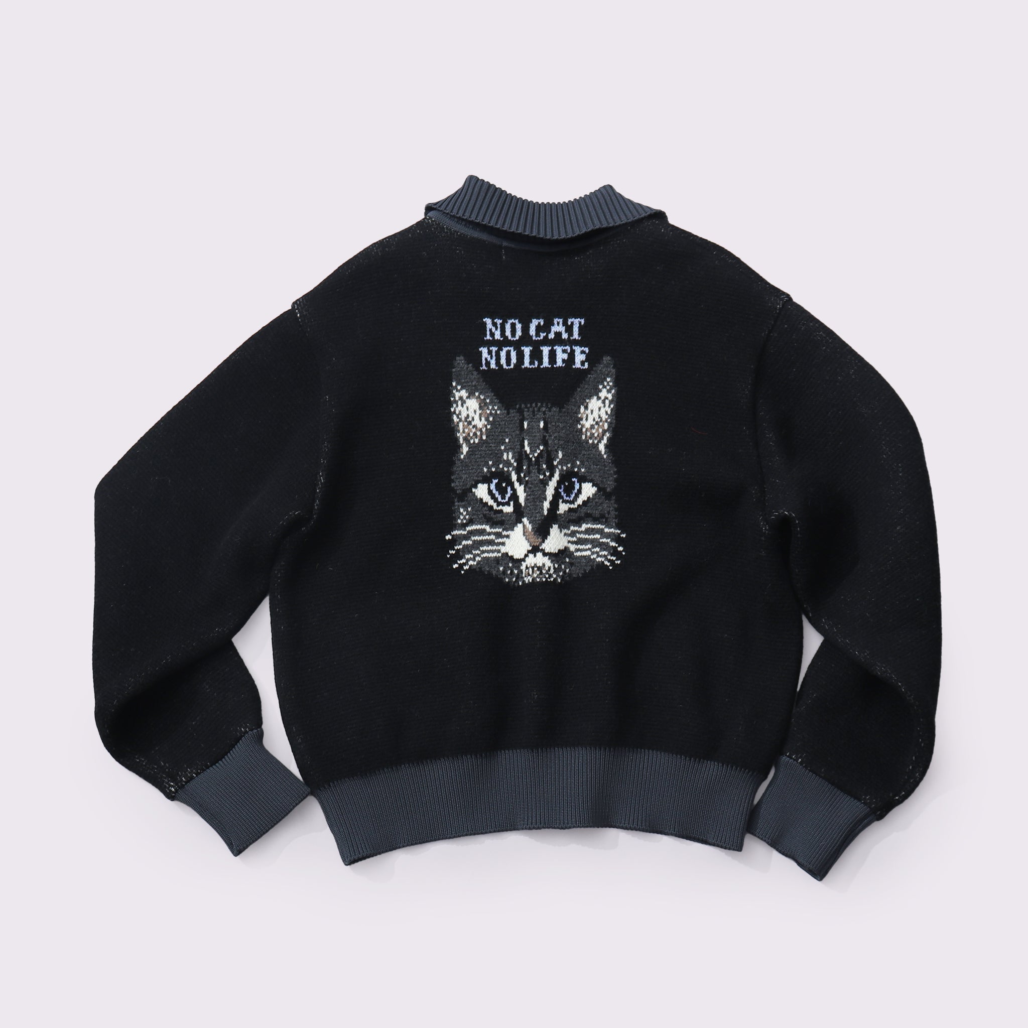 予約販売【NYANDER KNIT/ニャンダーニット】TABBY CAT KNIT BLOUSON