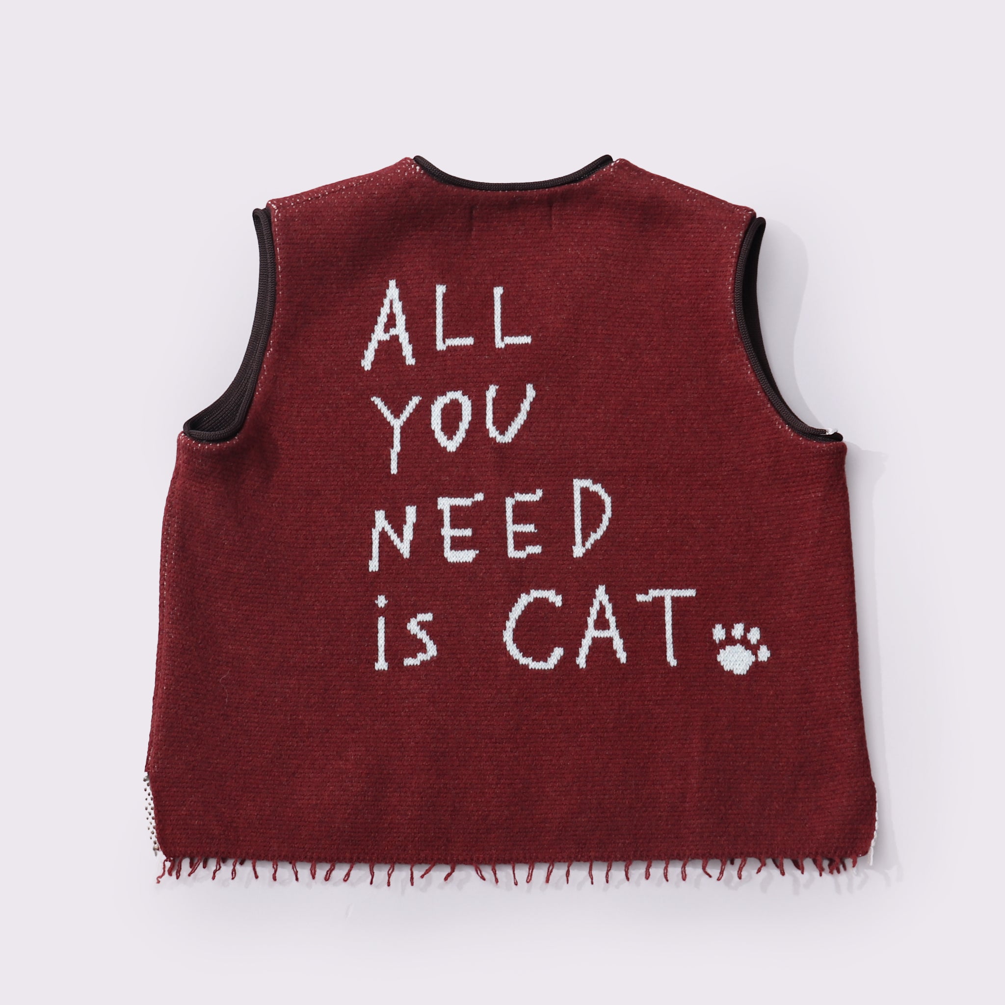 予約販売【NYANDER KNIT/ニャンダーニット】TABBY CAT KNIT VEST