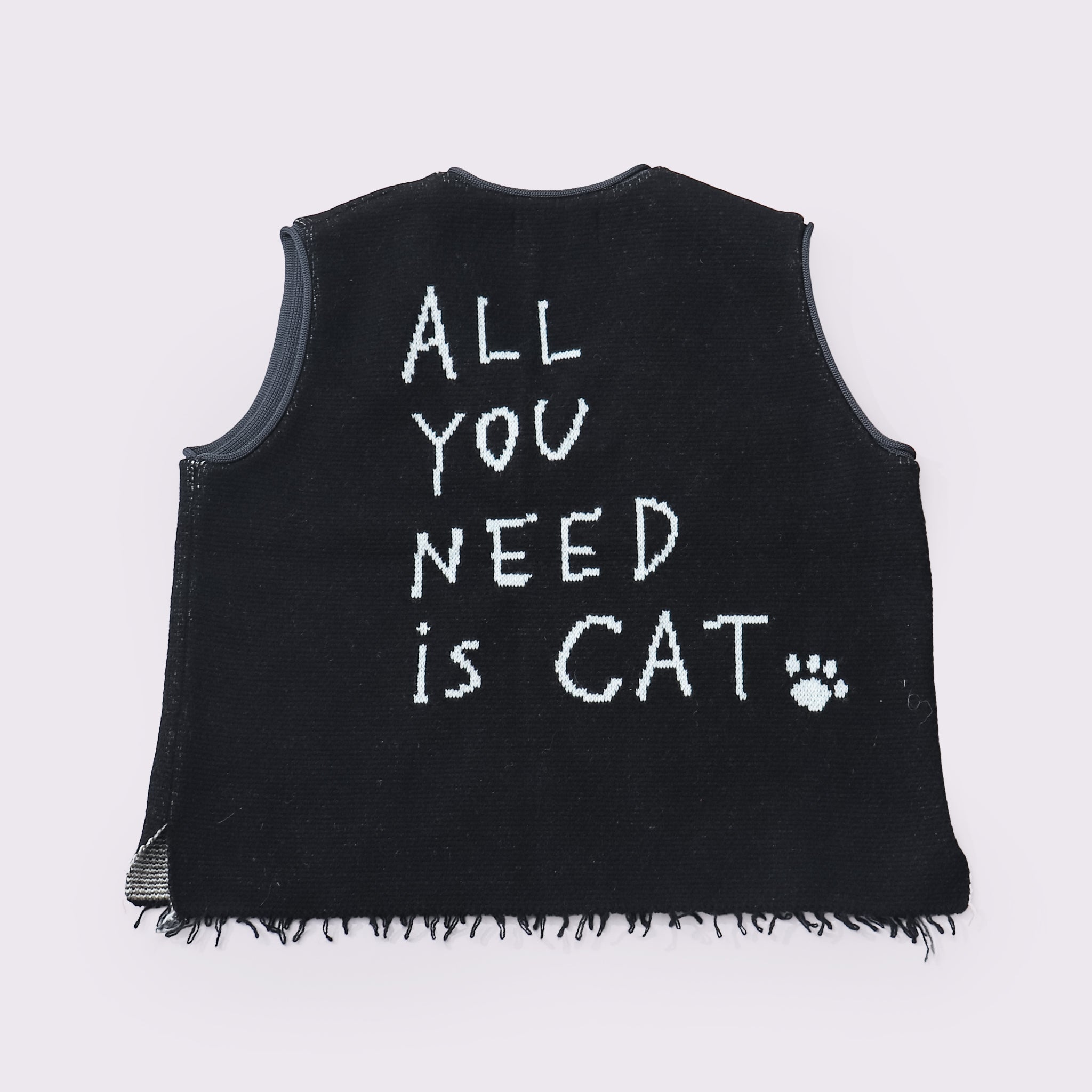 予約販売【NYANDER KNIT/ニャンダーニット】TABBY CAT KNIT VEST
