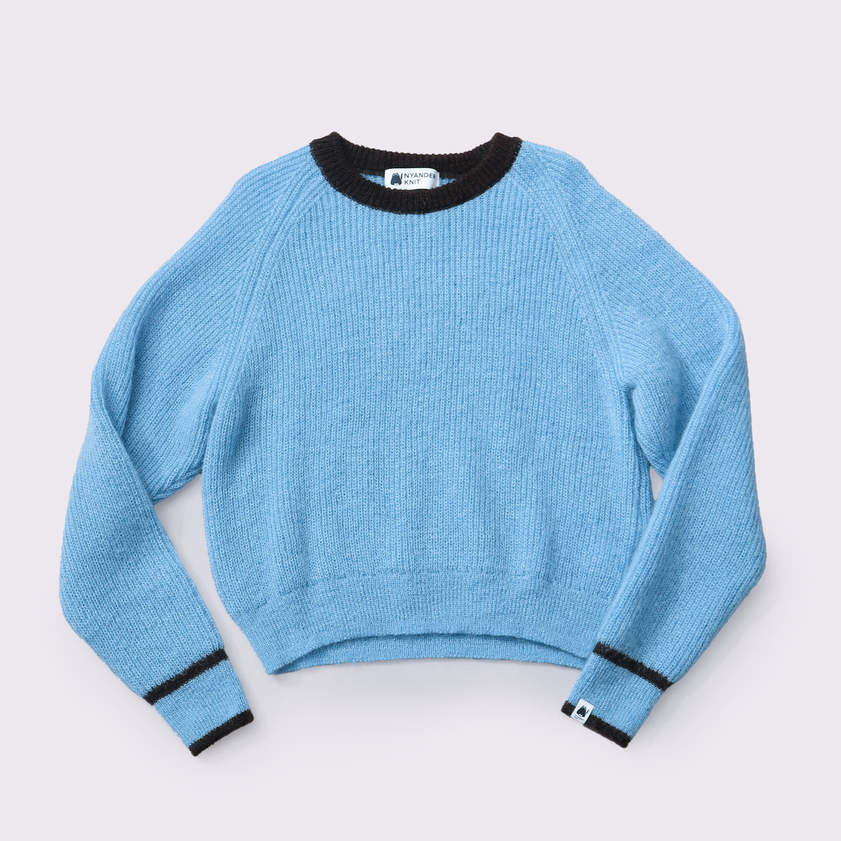 予約販売【NYANDER KNIT/ニャンダーニット】MOHAIR LINE PULL