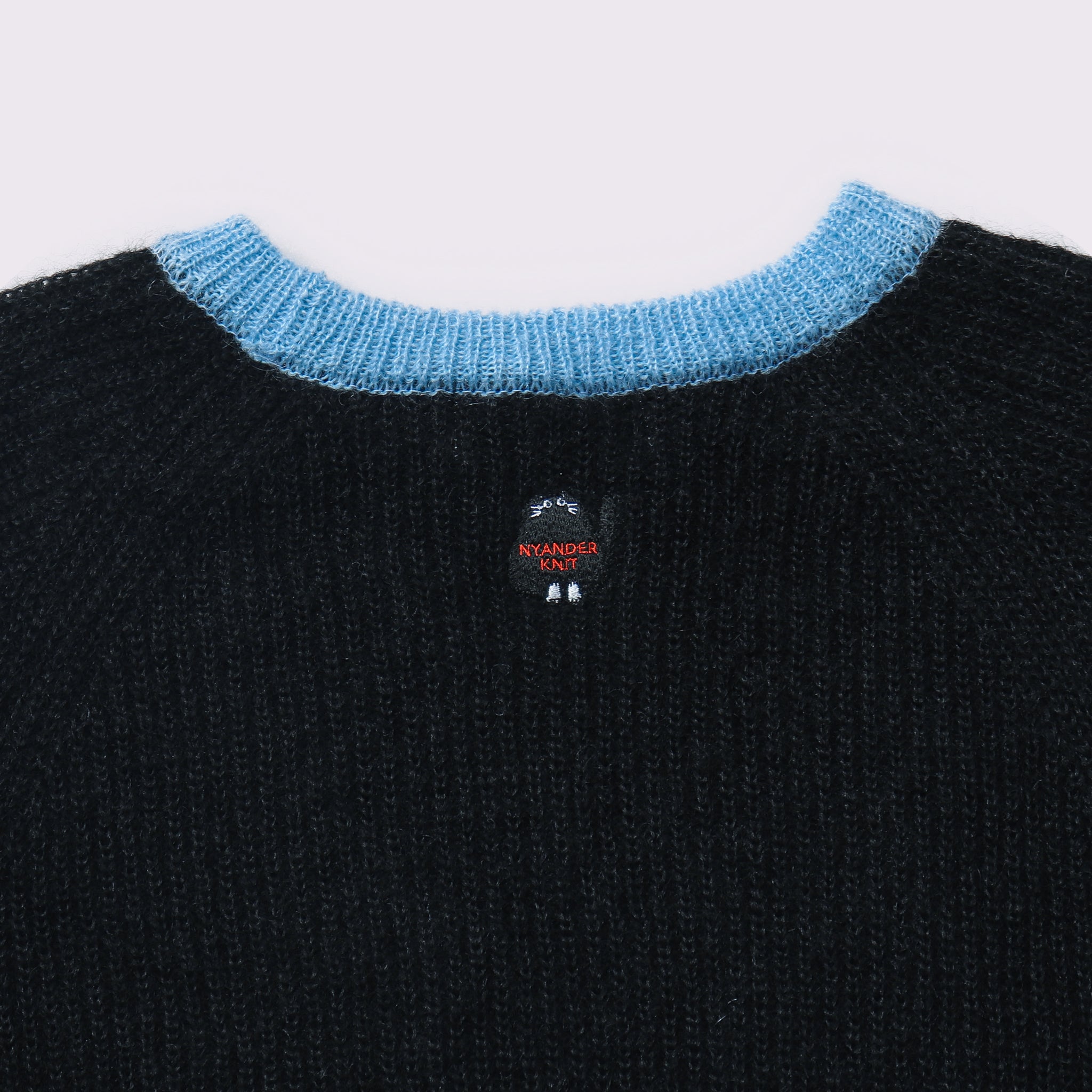 予約販売【NYANDER KNIT/ニャンダーニット】MOHAIR LINE PULL