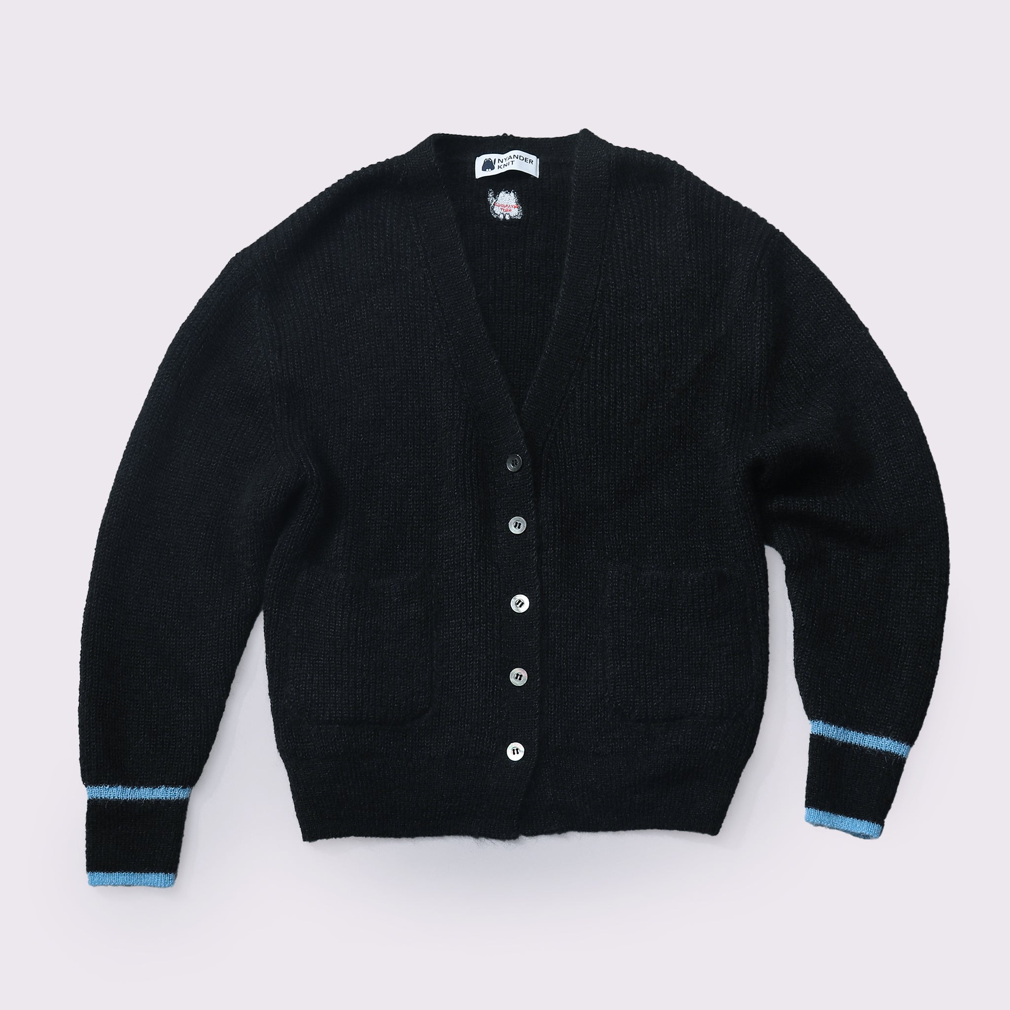 予約販売【NYANDER KNIT/ニャンダーニット】MOHAIR LINE CARDIGAN