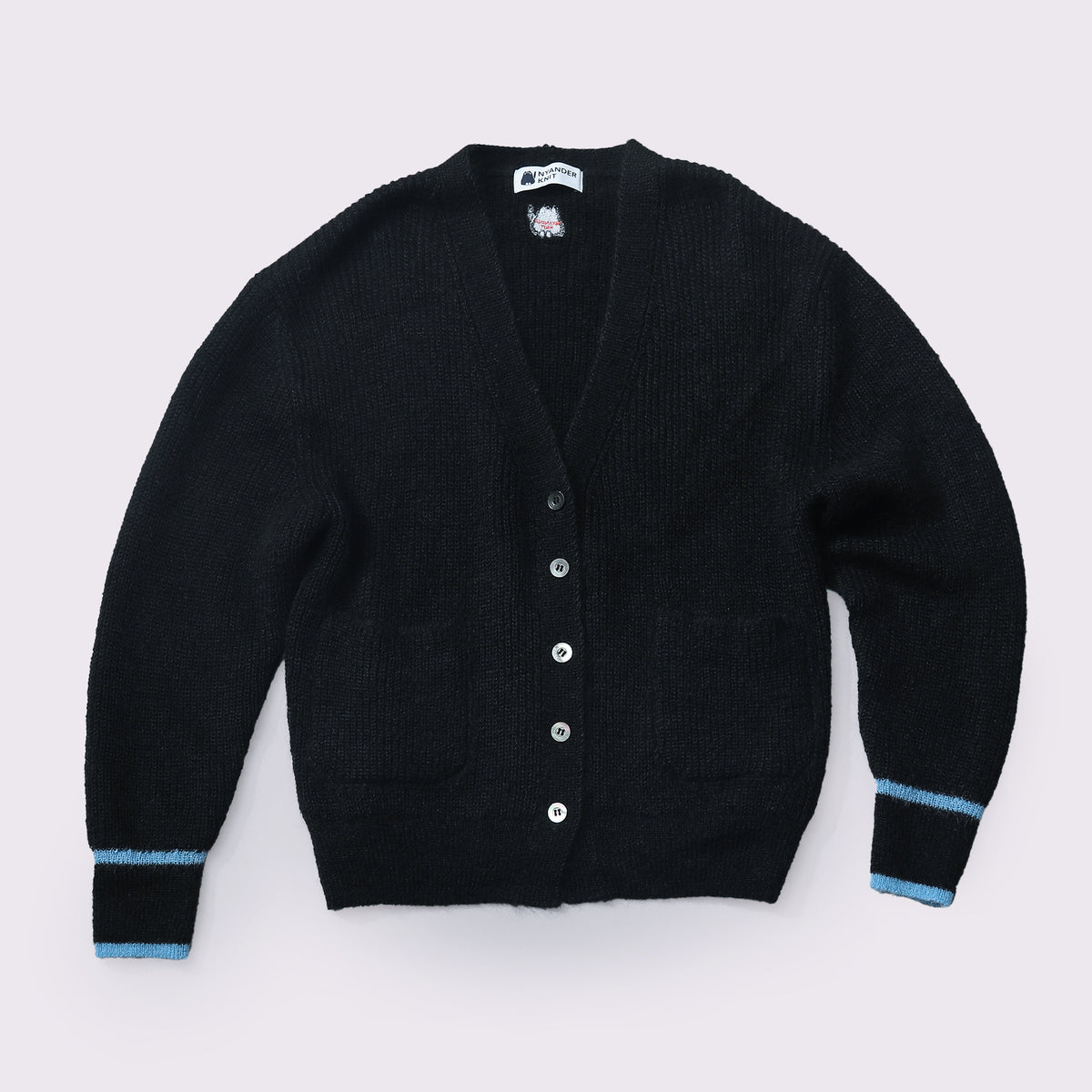 予約販売【NYANDER KNIT/ニャンダーニット】MOHAIR LINE CARDIGAN
