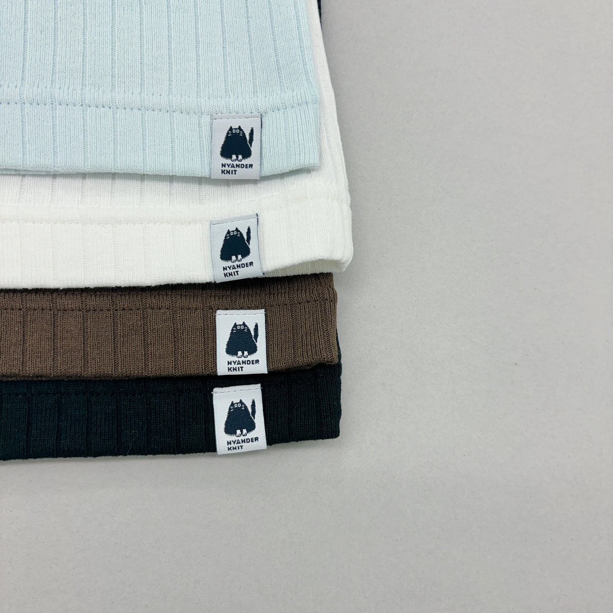 【NYANDER KNIT/ニャンダーニット】 RIB TANC TOP リブタンクトップ