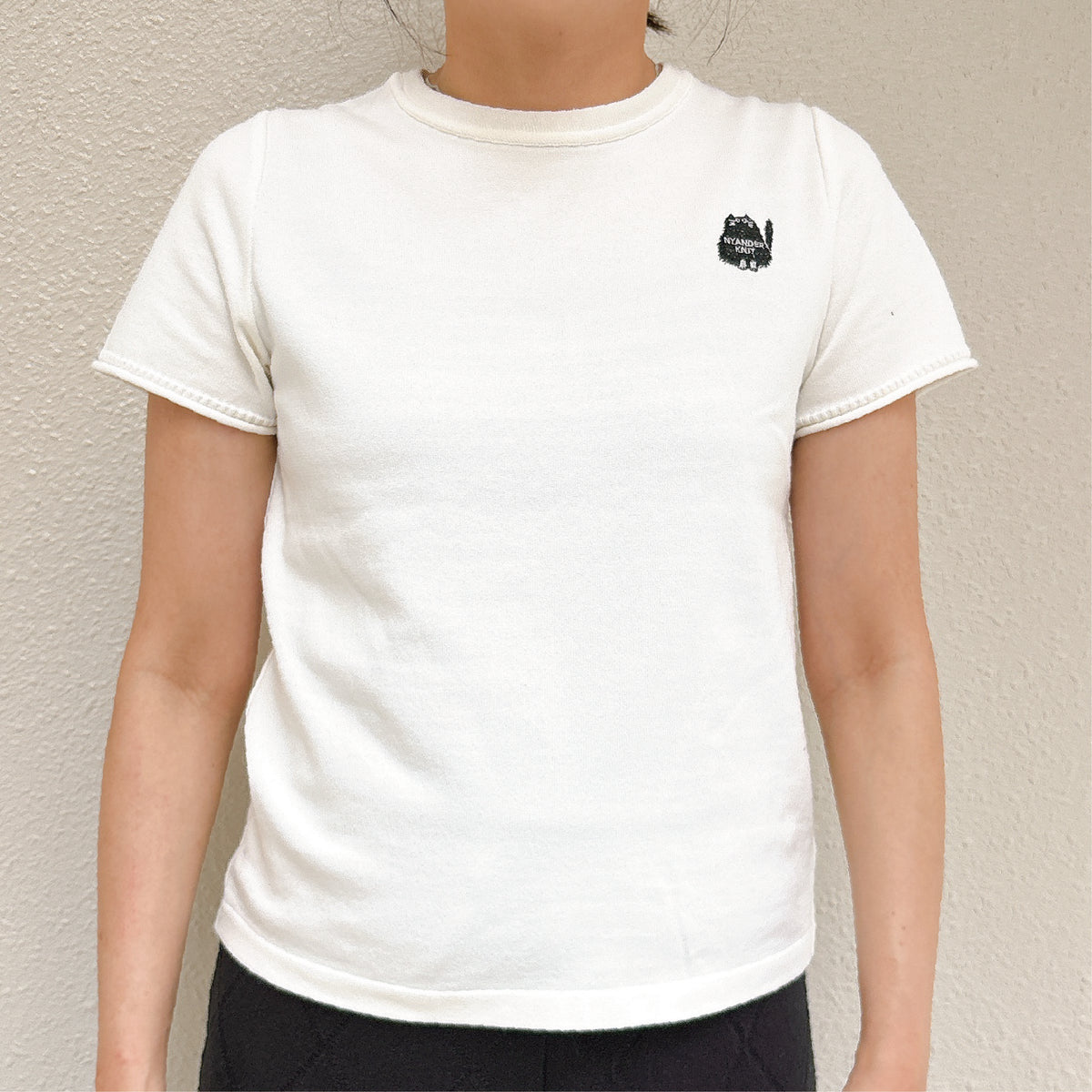 【NYANDER KNIT/ニャンダーニット】 KNIT T-Shirts  ニットTシャツ