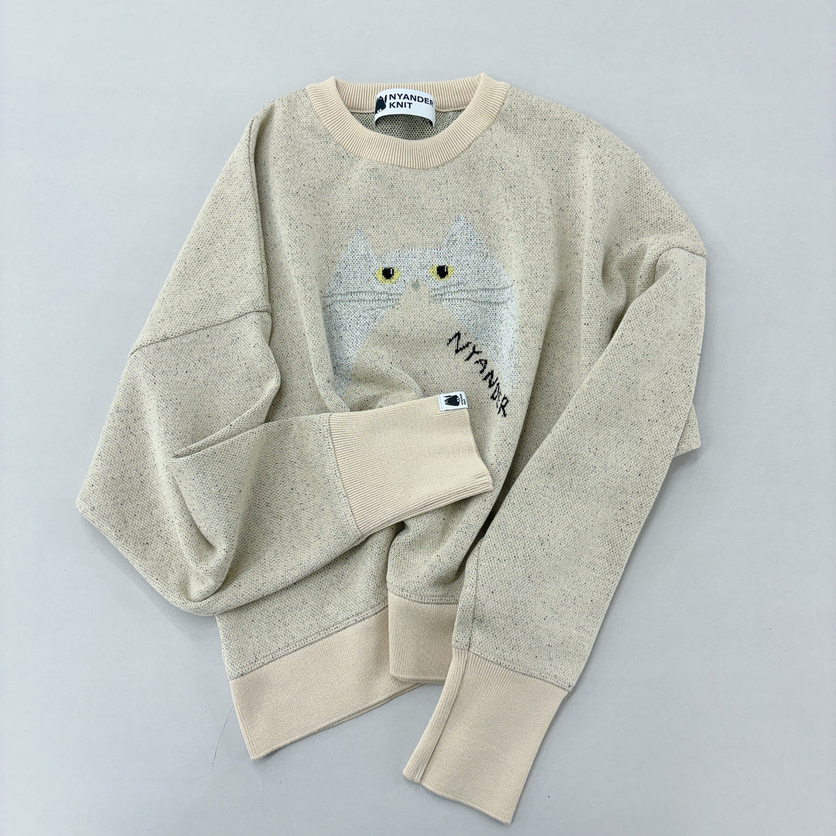 【NYANDER KNIT/ニャンダーニット】 CATS EYE PO  ニットトレーナー
