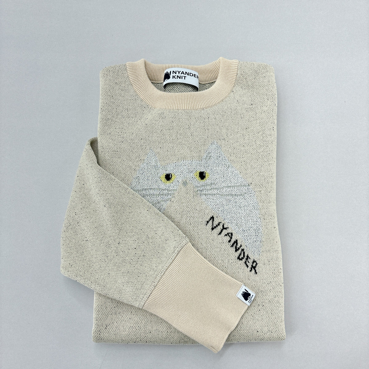 【NYANDER KNIT/ニャンダーニット】 CATS EYE PO  ニットトレーナー