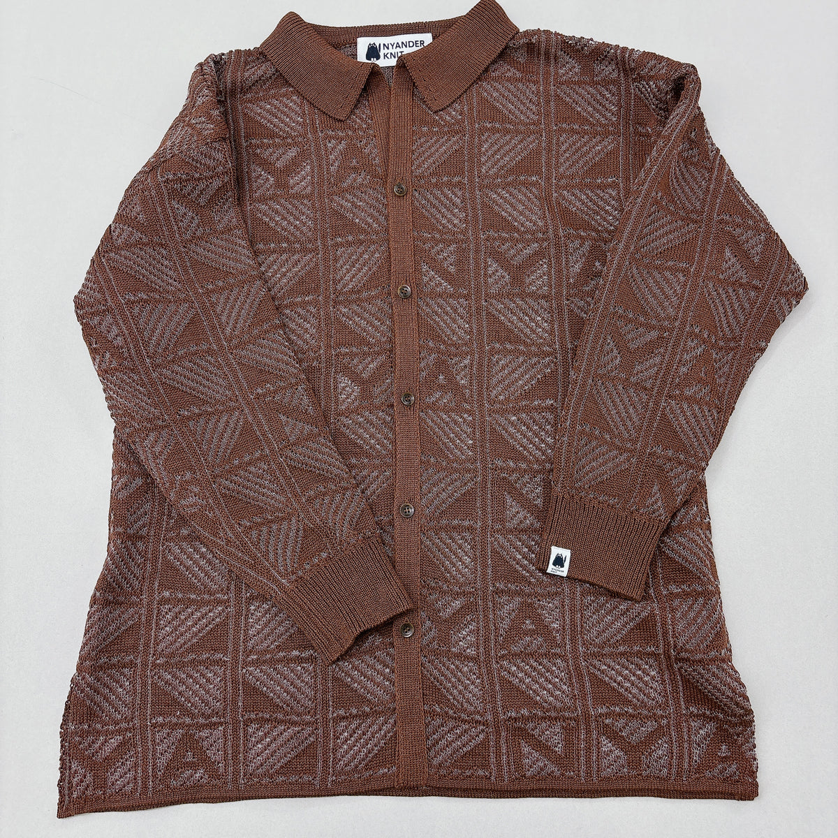 【NYANDER KNIT/ニャンダーニット】 NYA KNIT Shirts ニットシャツ