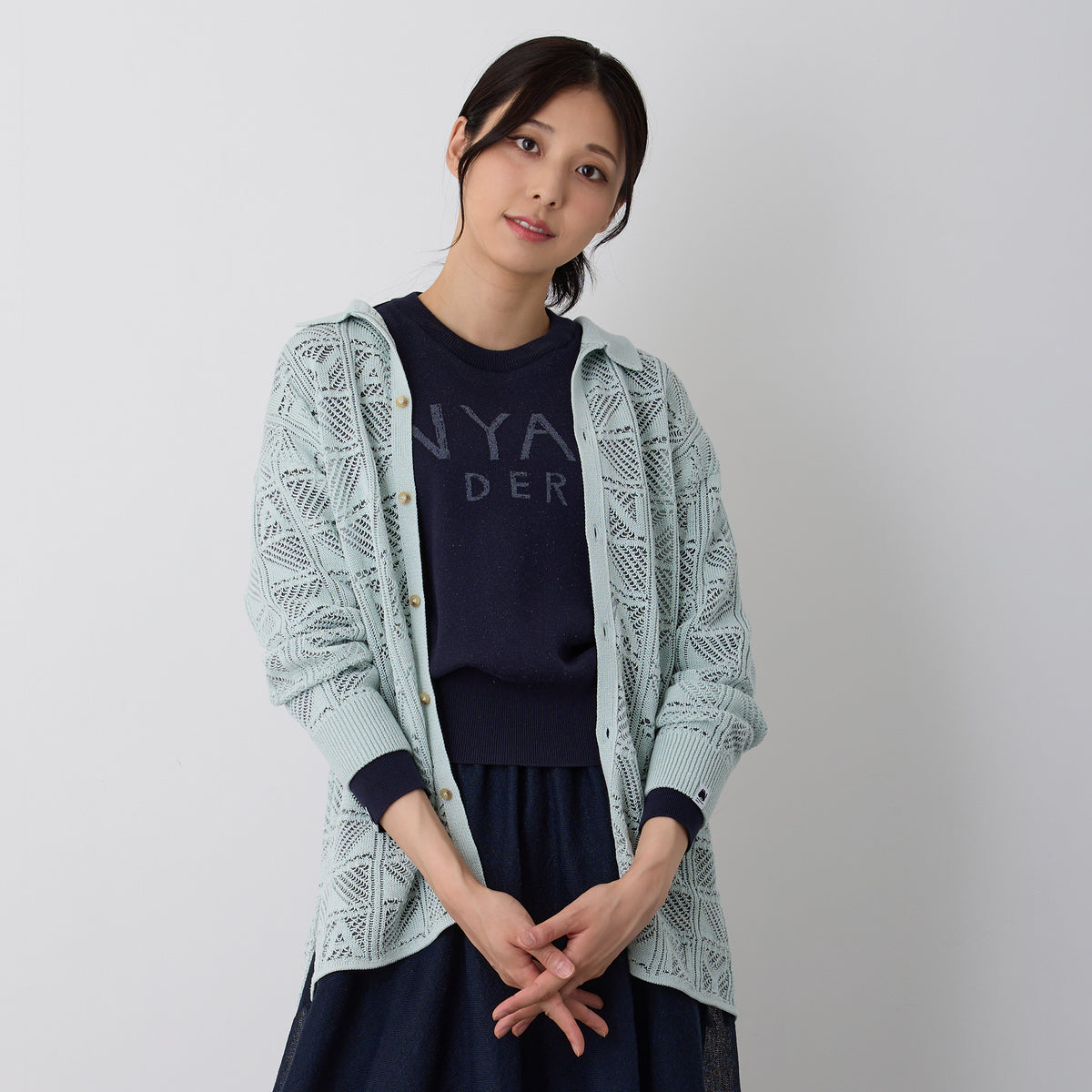 【NYANDER KNIT/ニャンダーニット】 NYA KNIT Shirts ニットシャツ