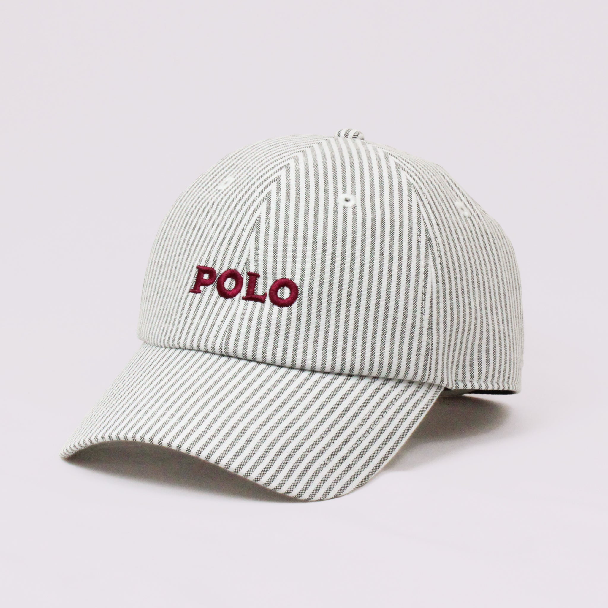 POLOストライプ6方キャップ