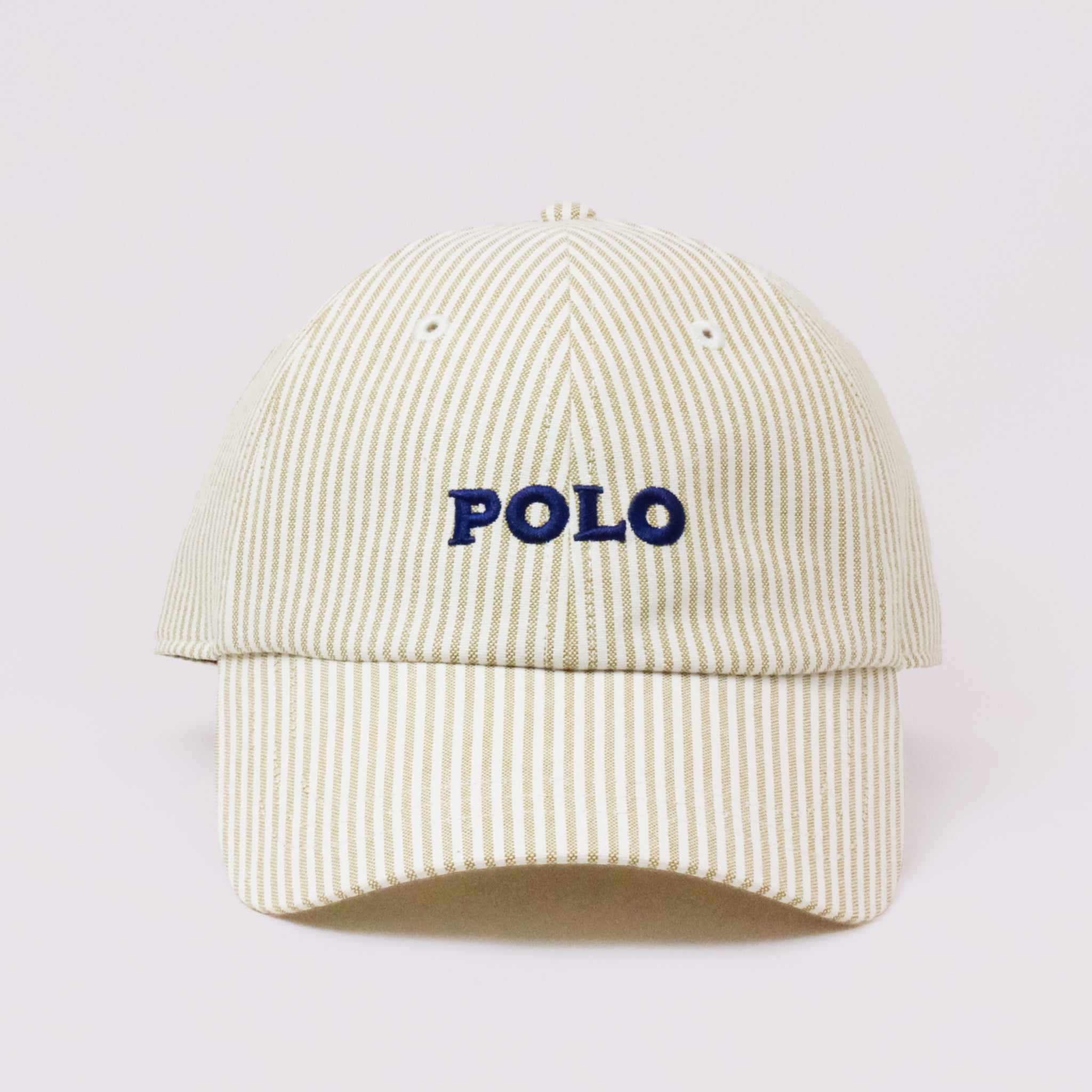 POLOストライプ6方キャップ