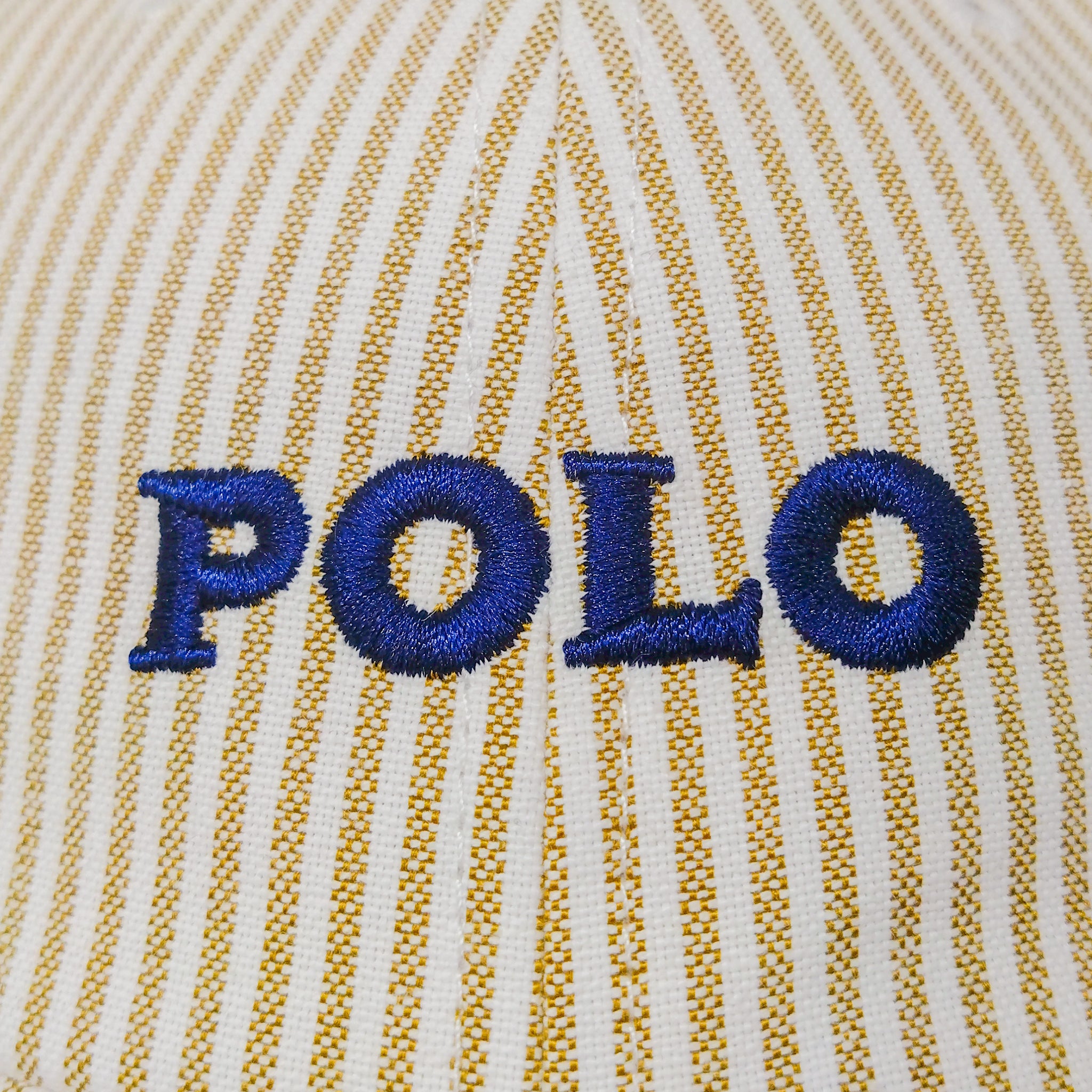 POLOストライプ6方キャップ