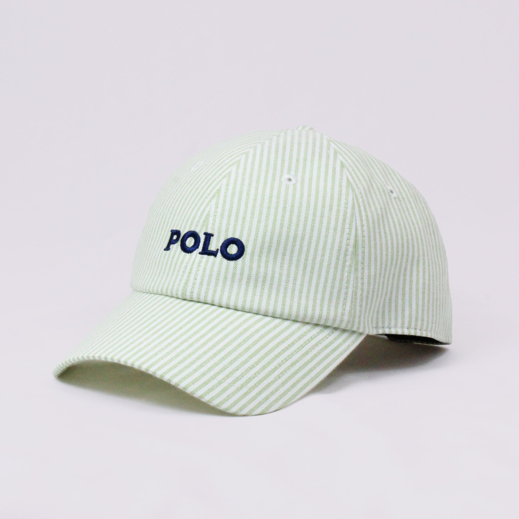 POLOストライプ6方キャップ