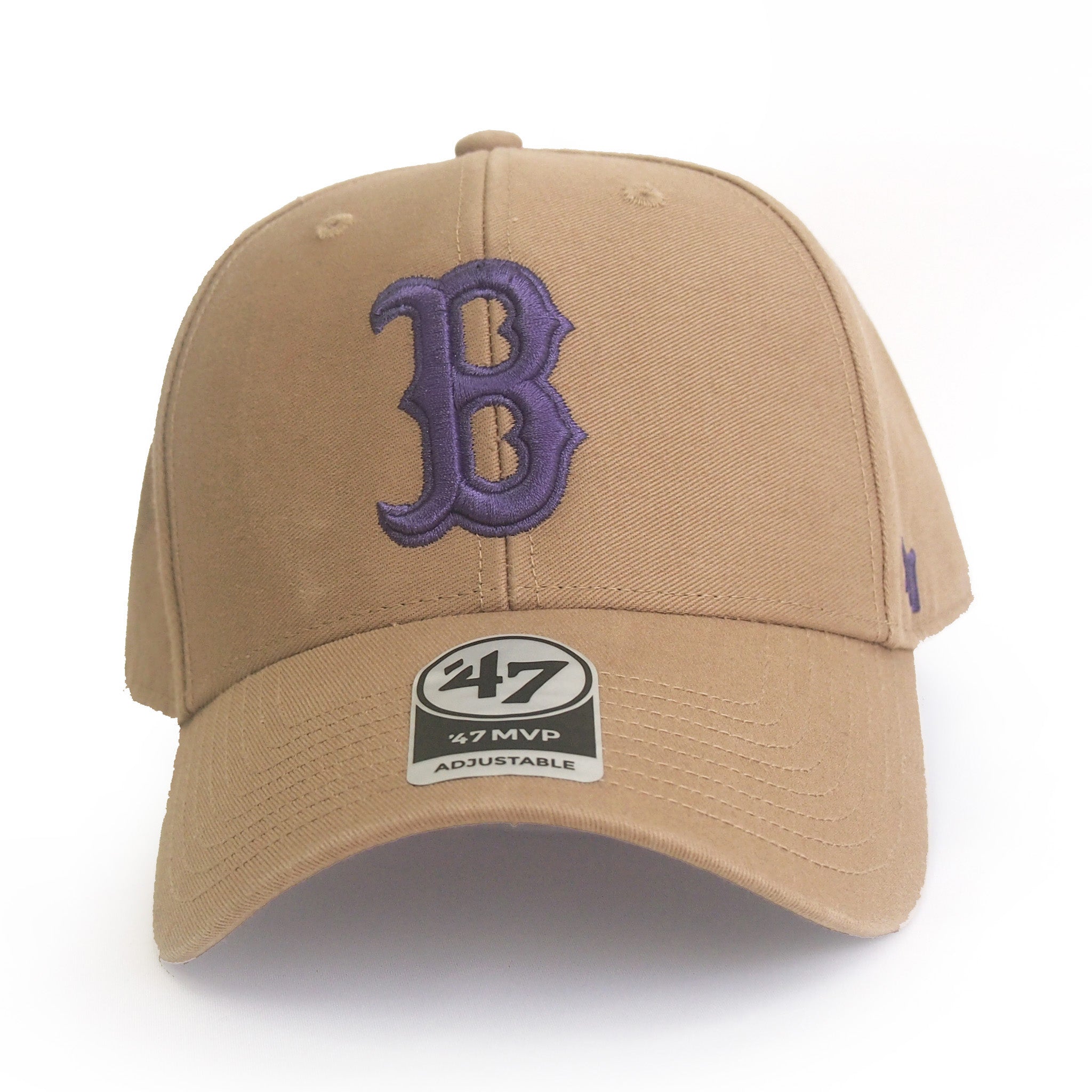 Red Sox Legend `47 MVP Khaki×Purple Logo レッドソックス レジェンド '47 MVP カーキ×パープル