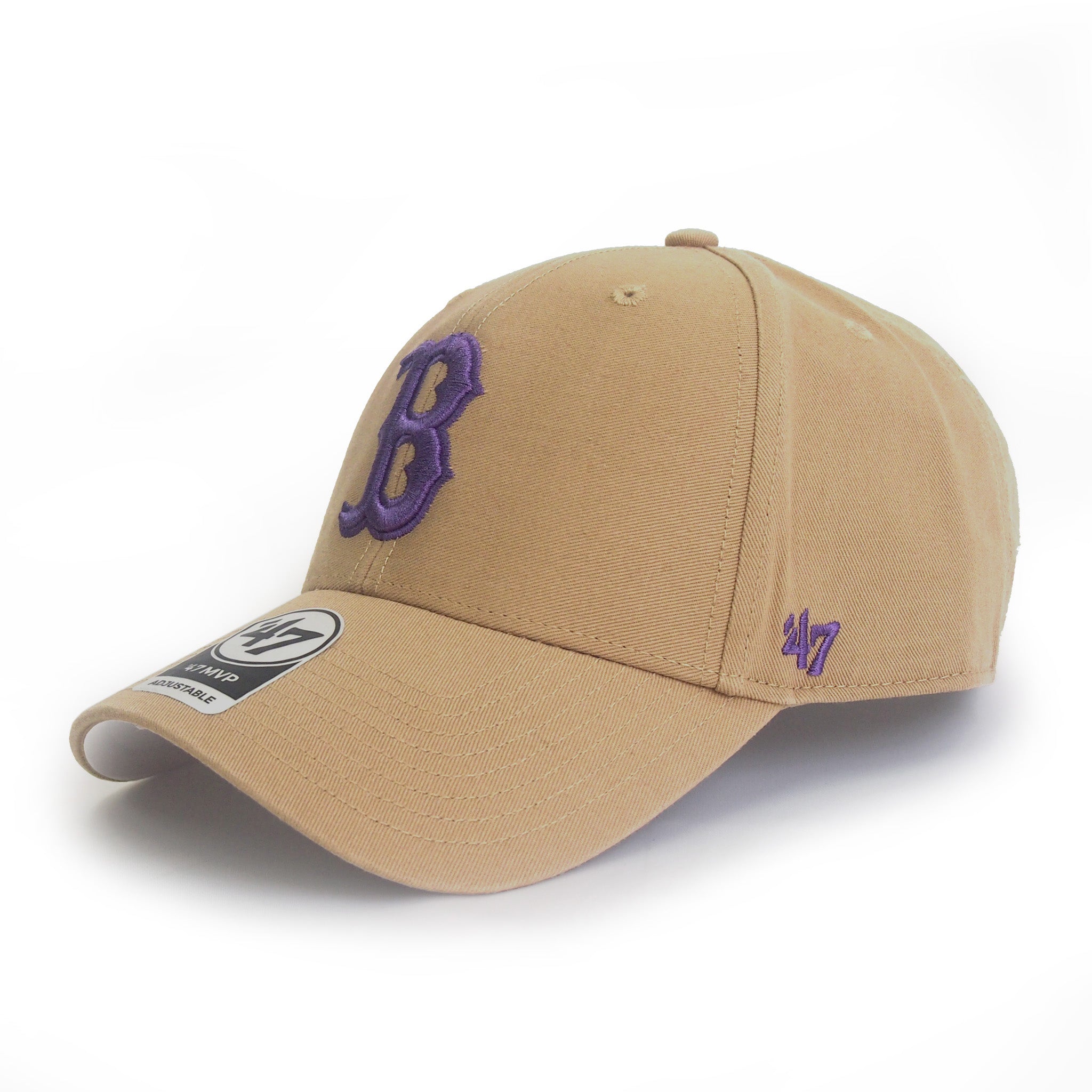 Red Sox Legend `47 MVP Khaki×Purple Logo レッドソックス レジェンド '47 MVP カーキ×パープル