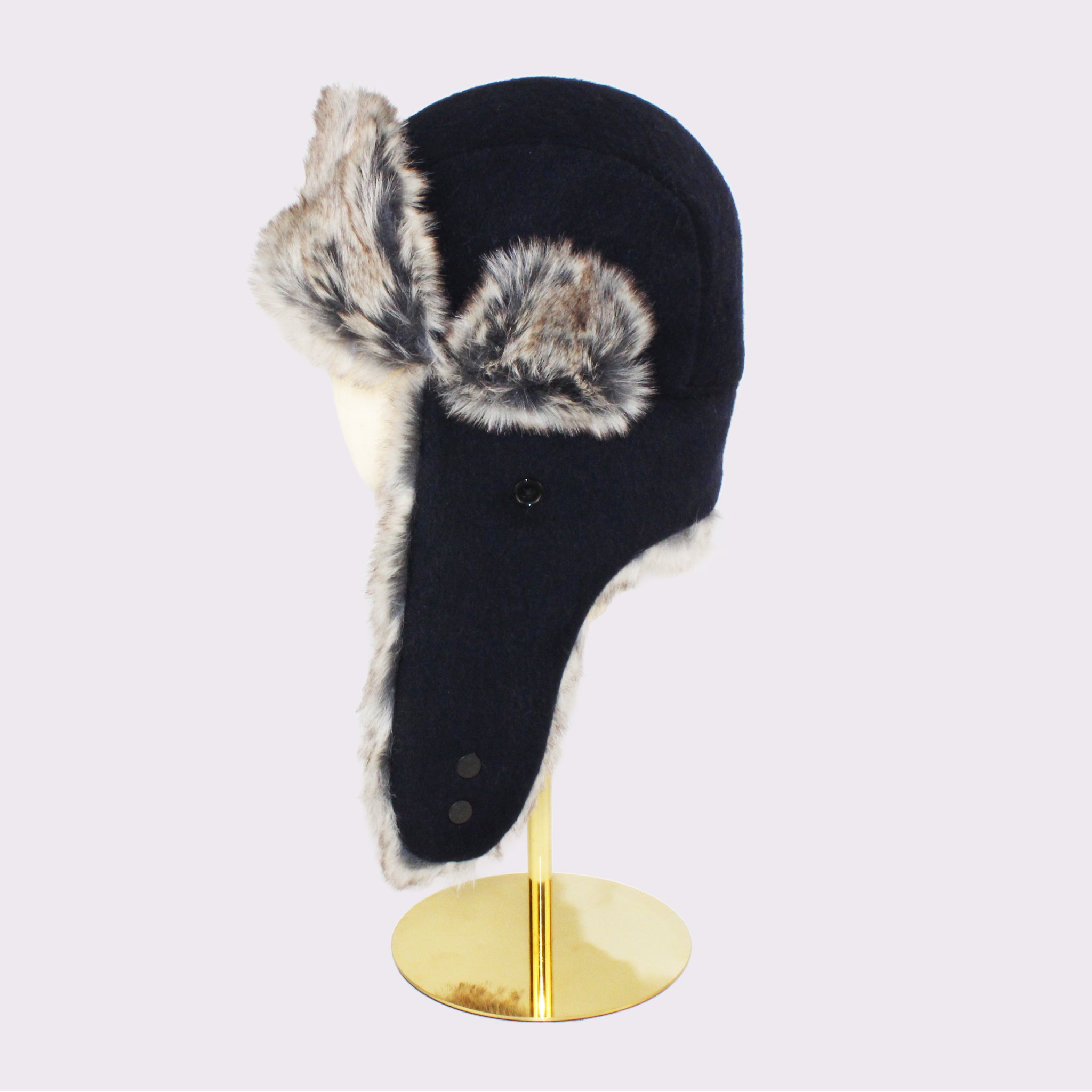 WO／FUR AVIATOR CAP