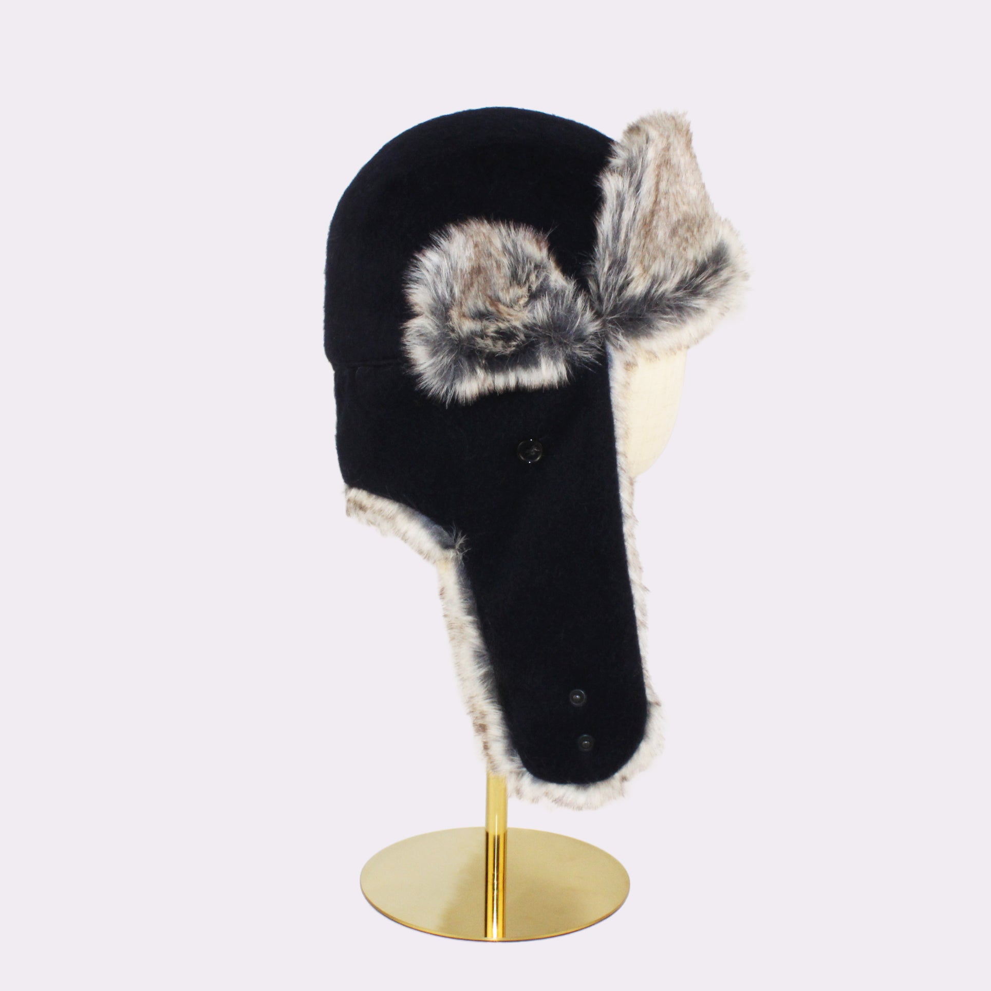 WO／FUR AVIATOR CAP