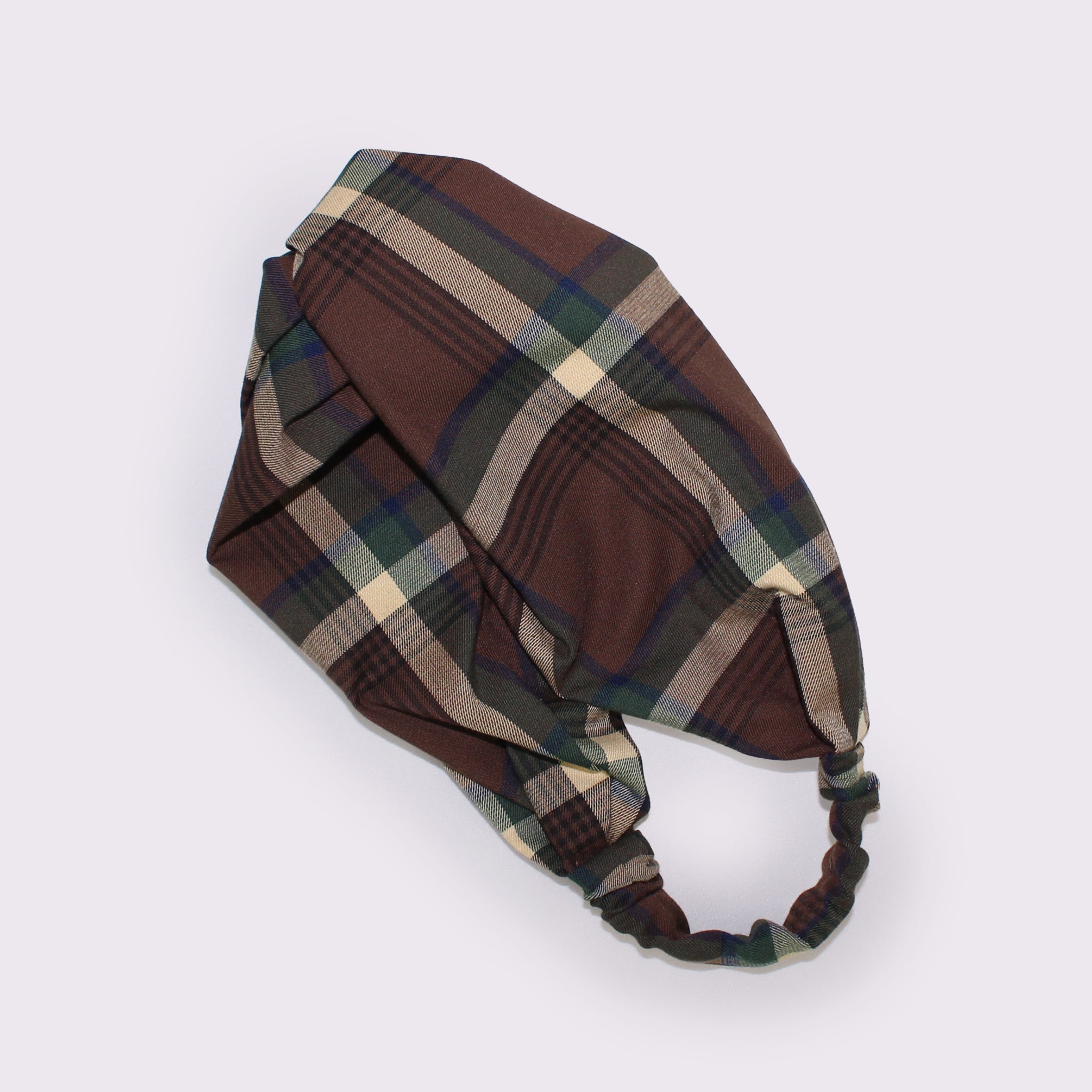 初期　アンダーカバー　ダークブラウン　チェック柄 フェドーラハット ターバン／チェック柄