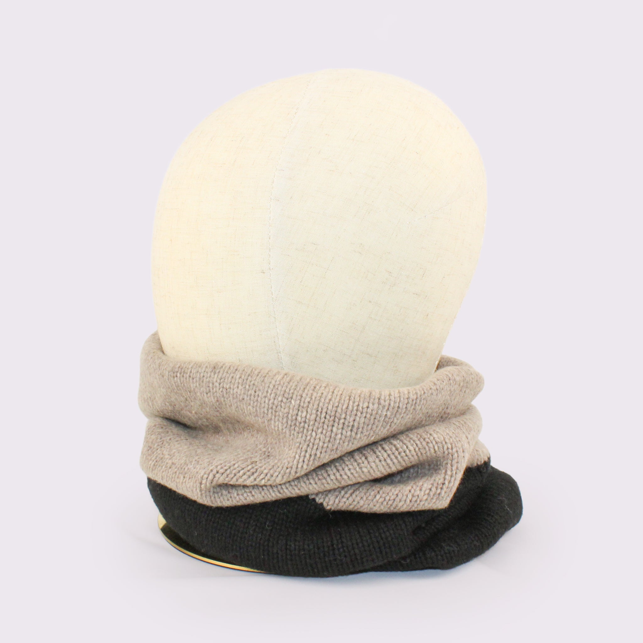 バイカラースクリューターバンスヌード