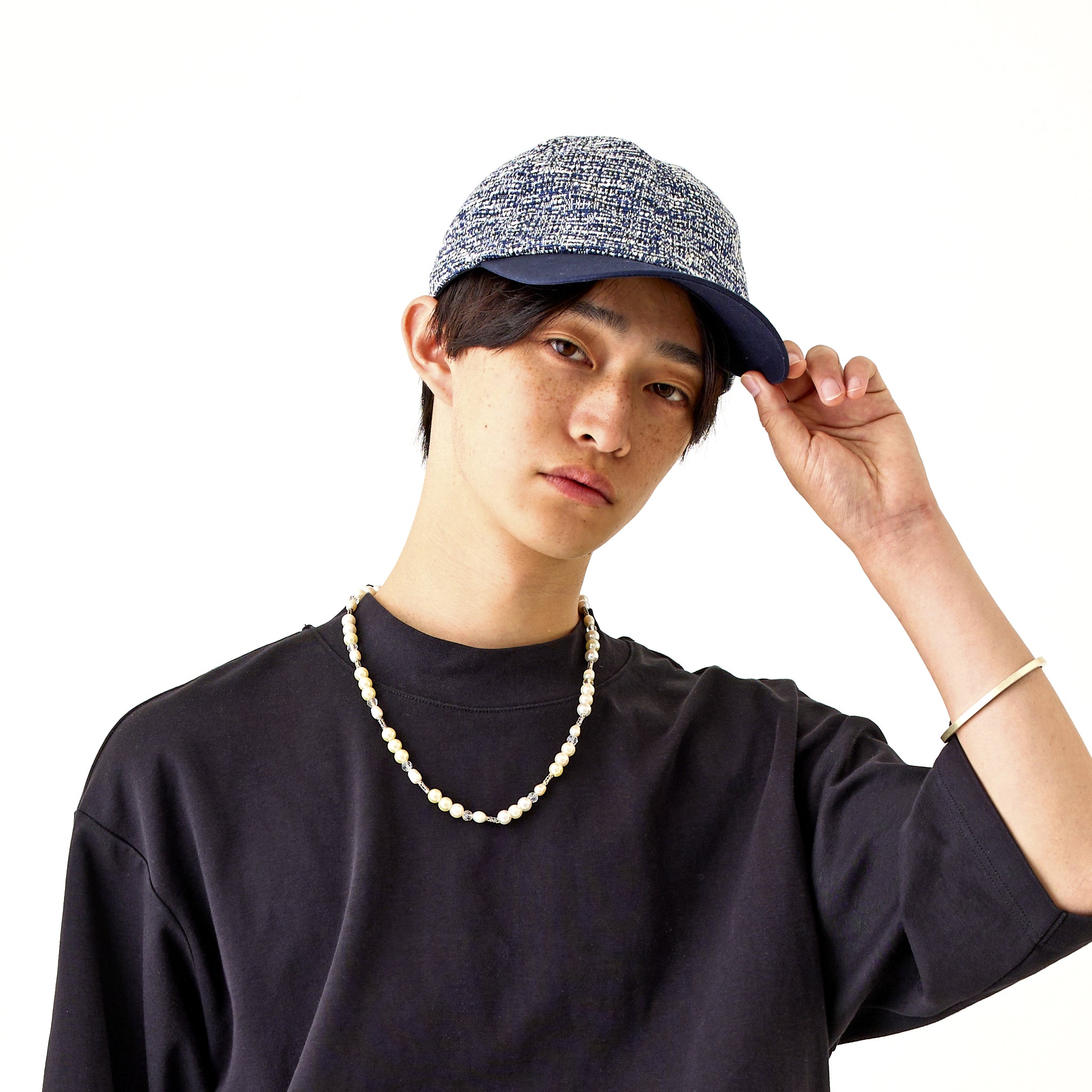 SAI[n] CINEMA CAP サマーツイードコンビキャップ