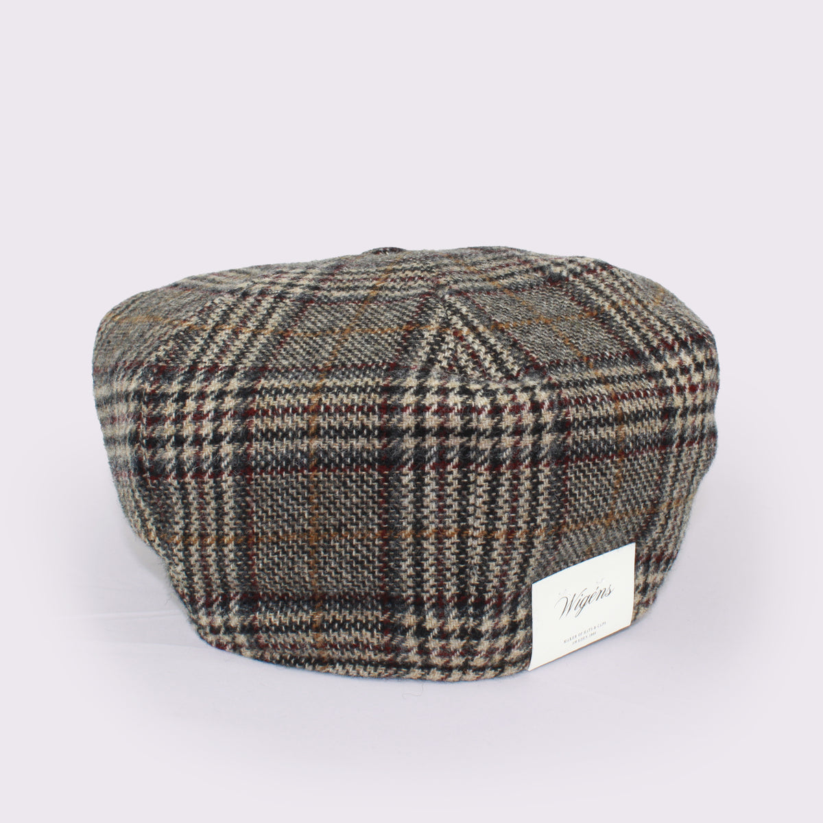 Wigens / ウィゲンズ　Newsboy Retro Cap　グレンチェックニュースボーイレトロキャップ