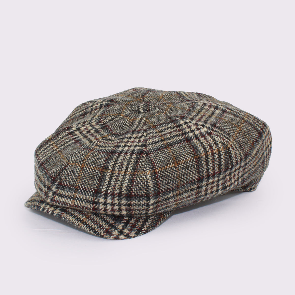 Wigens / ウィゲンズ　Newsboy Retro Cap　グレンチェックニュースボーイレトロキャップ