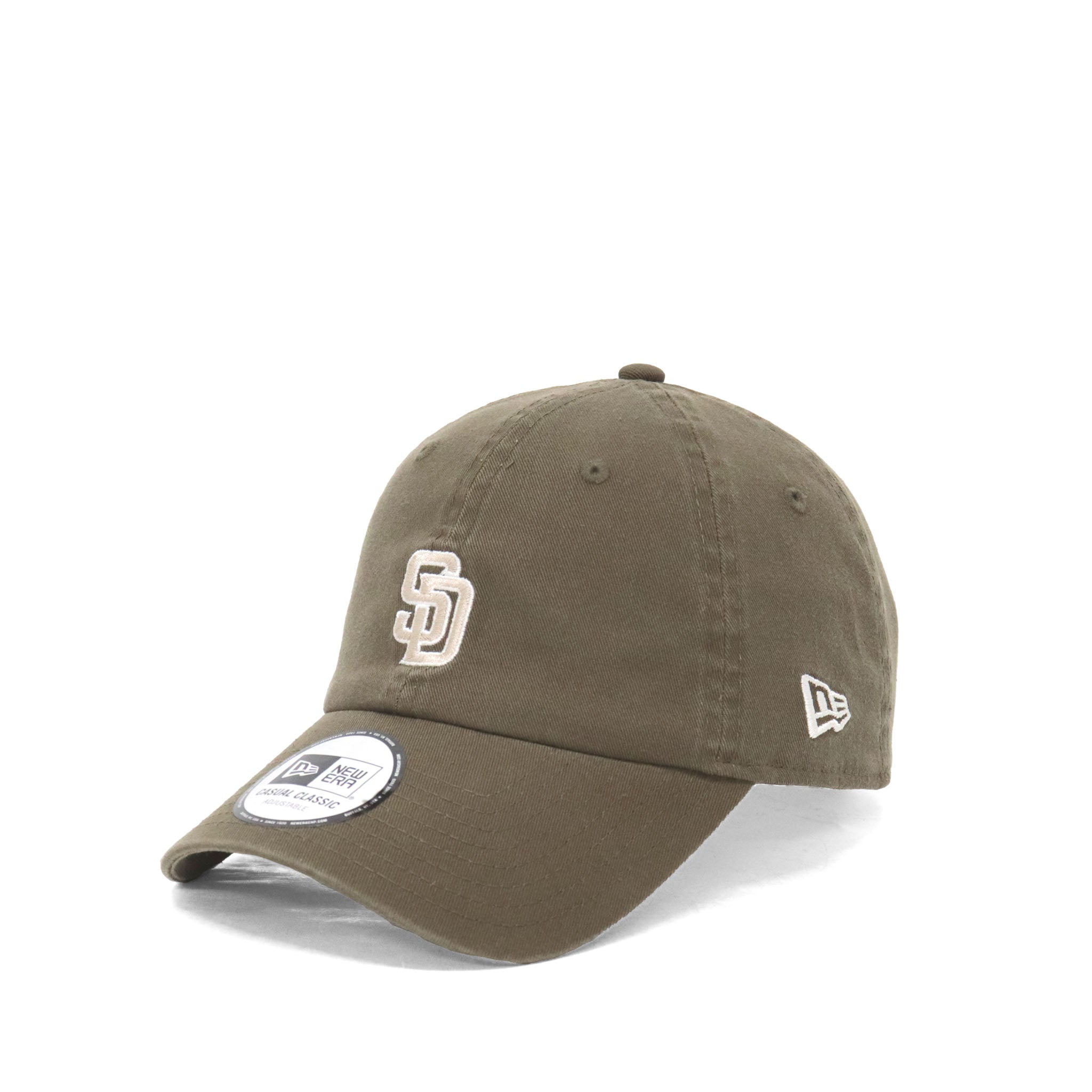 【NEW ERA/ ニューエラ】 カジュアルクラシック MLB Casual Classic サンディエゴ・パドレス ミッドロゴ モス × スノーホワイト/パーフェクトタン