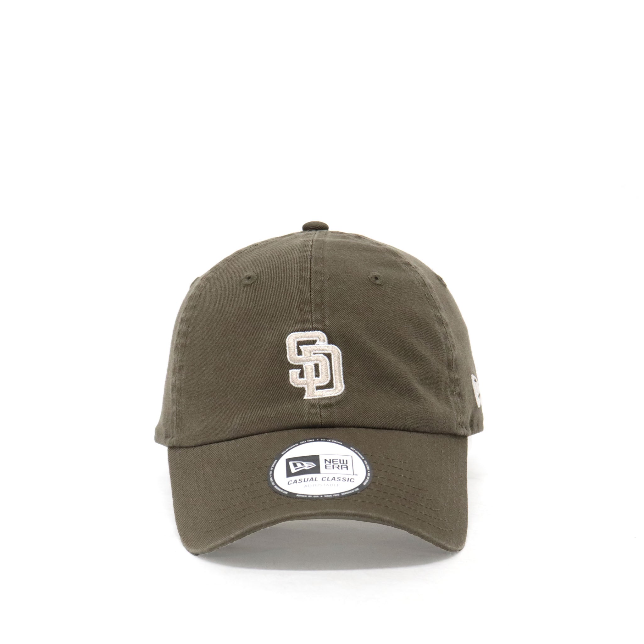 【NEW ERA/ ニューエラ】 カジュアルクラシック MLB Casual Classic サンディエゴ・パドレス ミッドロゴ モス × スノーホワイト/パーフェクトタン