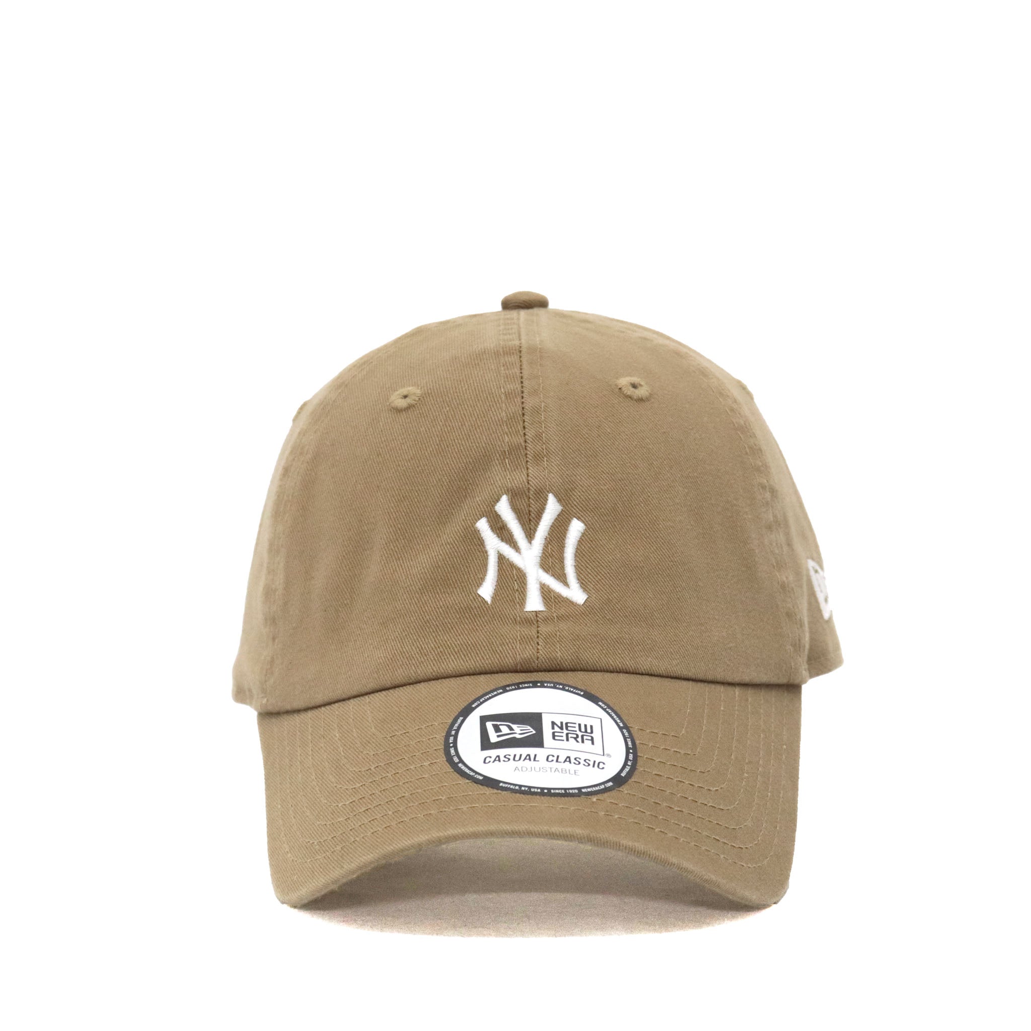 【NEW ERA/ ニューエラ】 カジュアルクラシック MLB Casual Classic ニューヨーク・ヤンキース ミッドロゴ カーキ × スノーホワイト