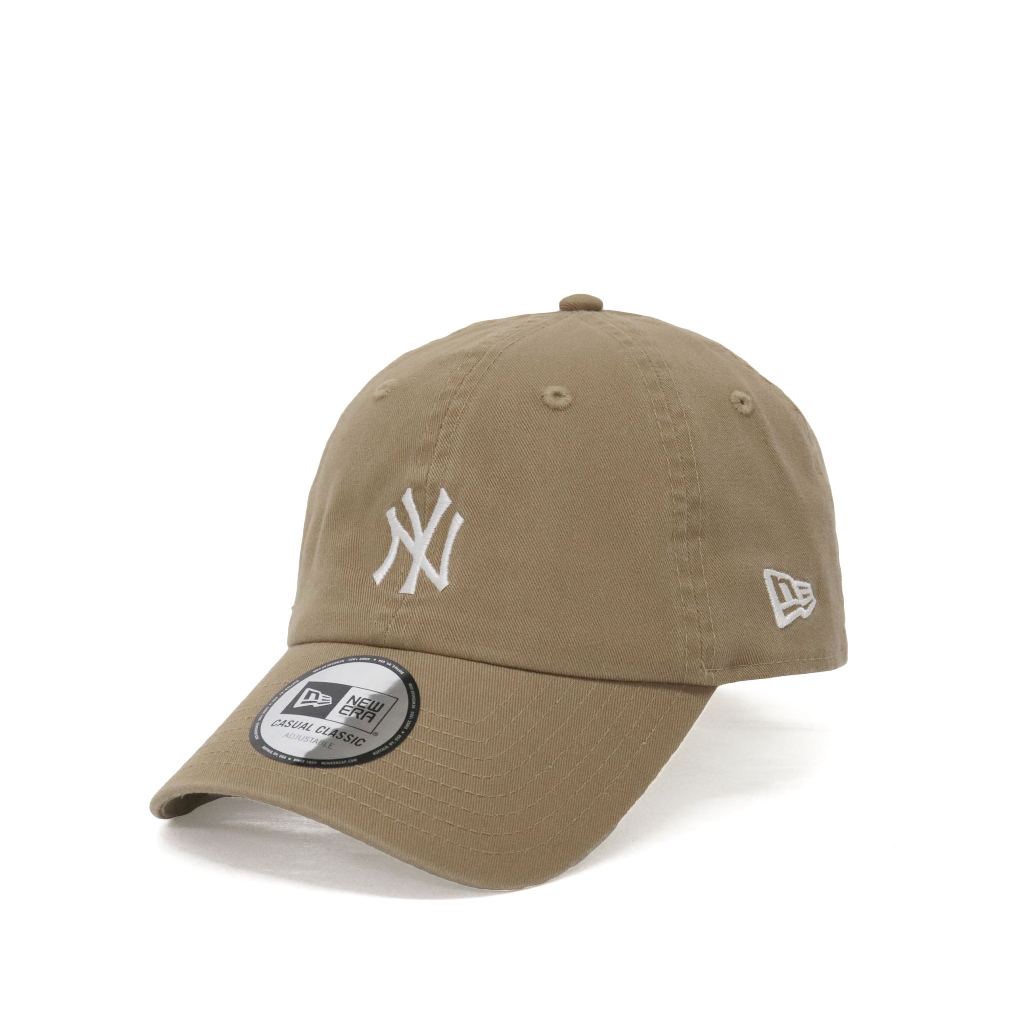 【NEW ERA/ ニューエラ】 カジュアルクラシック MLB Casual Classic ニューヨーク・ヤンキース ミッドロゴ カーキ × スノーホワイト